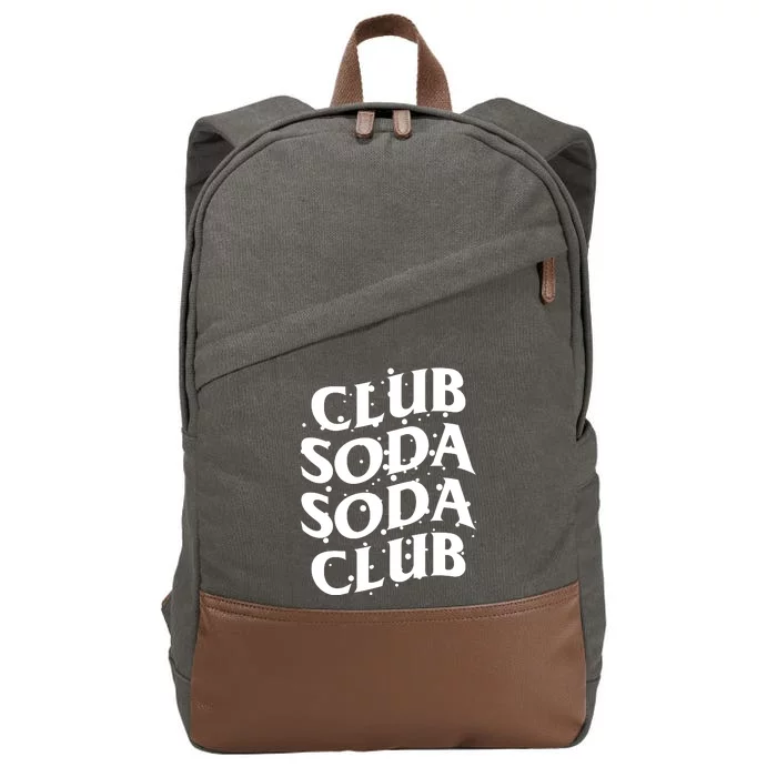 Club Soda Retro Cotton Canvas Backpack