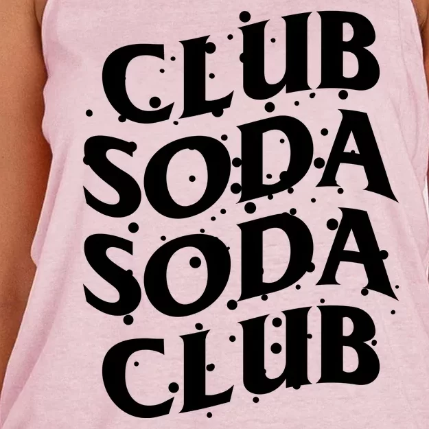 Club Soda Retro Women's Knotted Racerback Tank