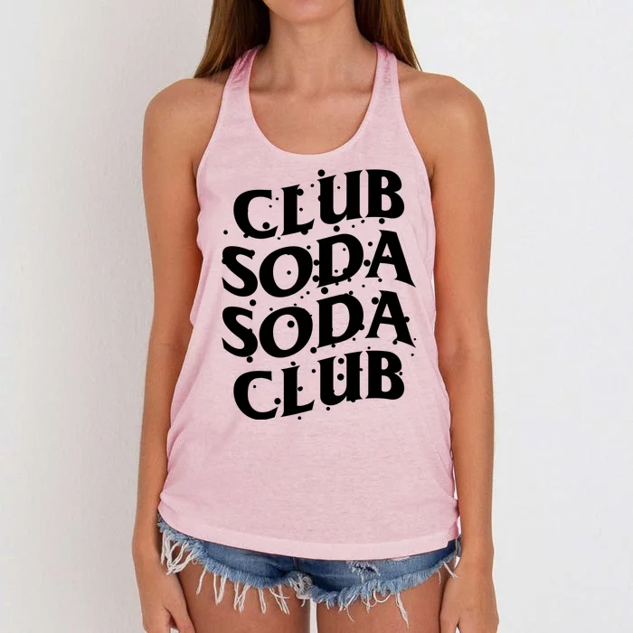 Club Soda Retro Women's Knotted Racerback Tank