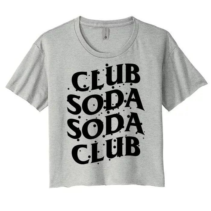 Club Soda Retro Women's Crop Top Tee