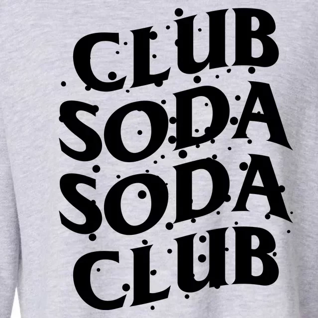 Club Soda Retro Cropped Pullover Crew