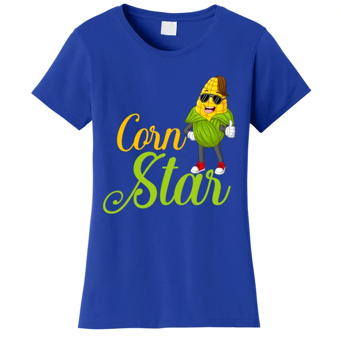 Corn Star Rancher Barnyard Harvest Farming Barn Cattle Gift Women's T-Shirt