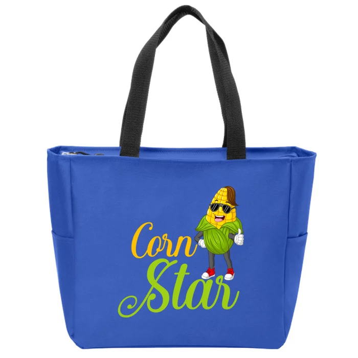 Corn Star Rancher Barnyard Harvest Farming Barn Cattle Gift Zip Tote Bag