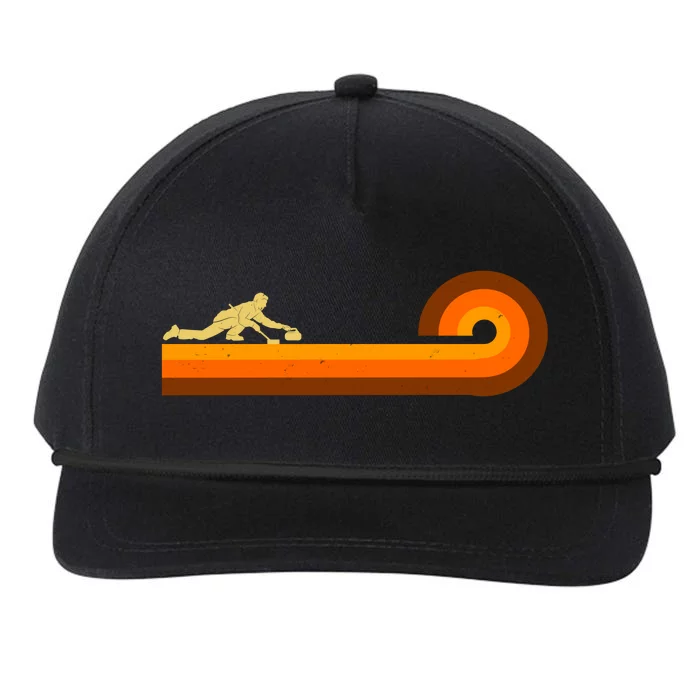 Curl Sport Retro Vintage Sunset Snapback Five-Panel Rope Hat