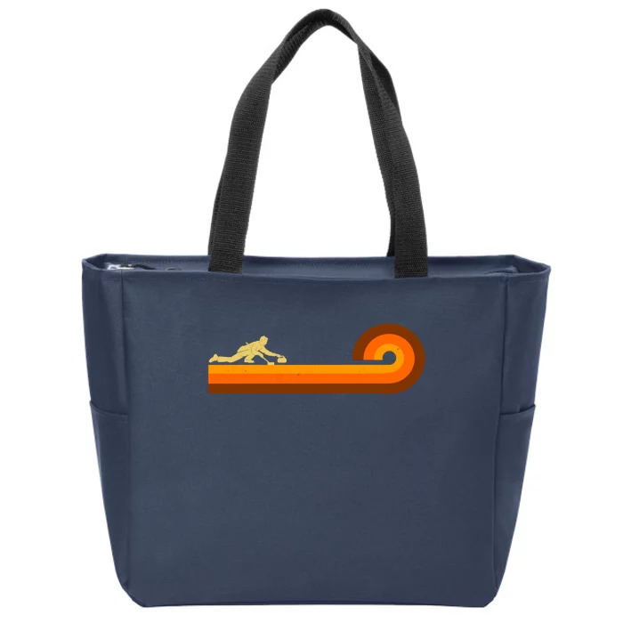 Curl Sport Retro Vintage Sunset Zip Tote Bag