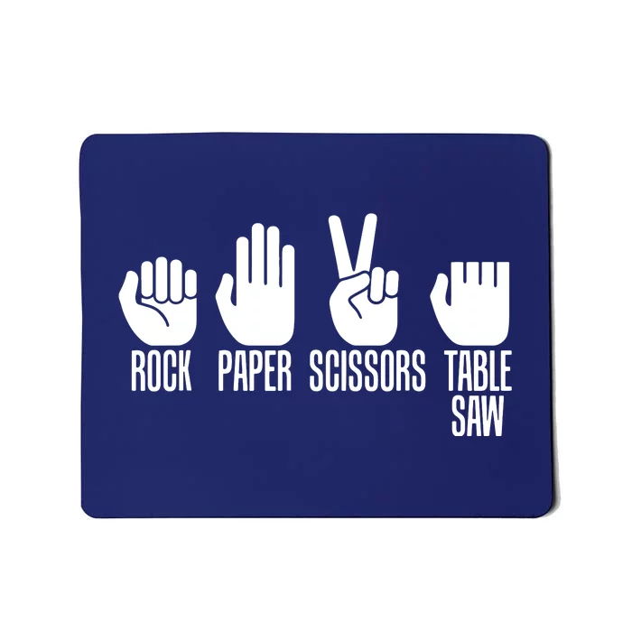 Carpenters Shirts Rock Paper Scissor Table Saw Carpentry Gift Mousepad