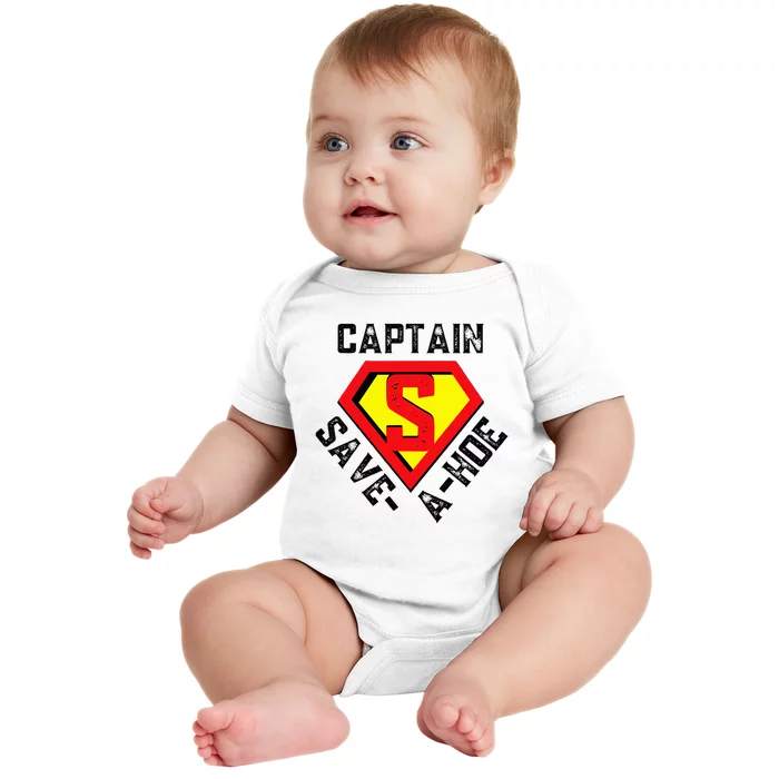 Captain Saveahoe Rusty Vintage Funny Retro Baby Bodysuit