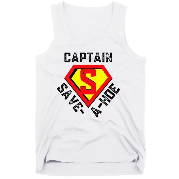 Captain Saveahoe Rusty Vintage Funny Retro Tank Top