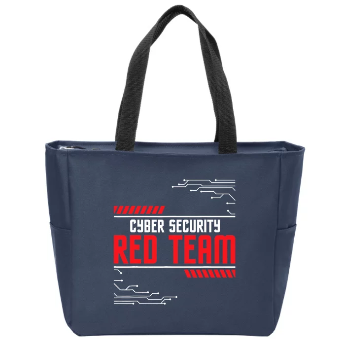 Cyber Security Red Team Computer Engineer Hacker Hacking Zip Tote Bag