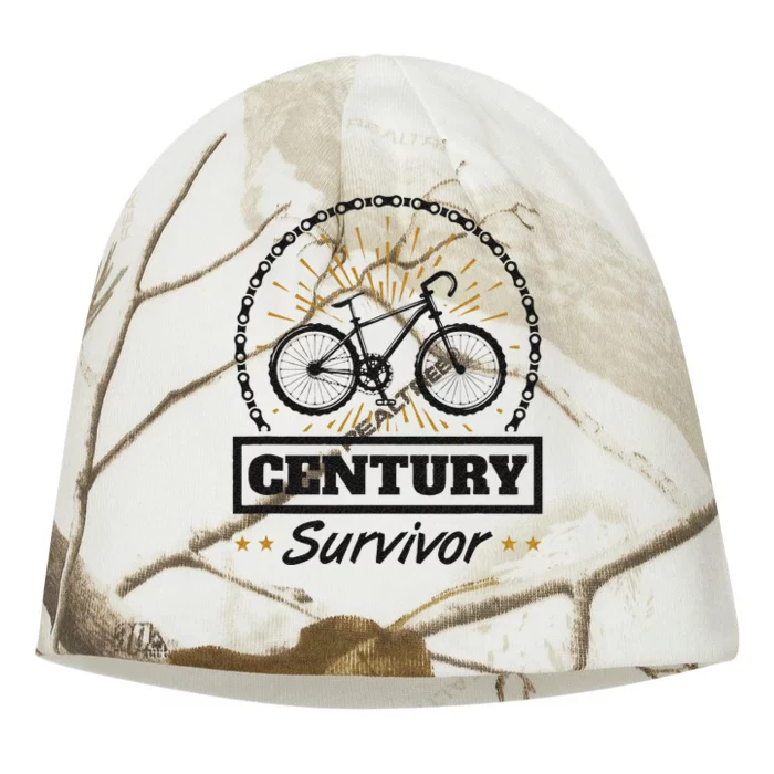 Century Survivor Road Cycling Ride 100 Miles Kati - Camo Knit Beanie