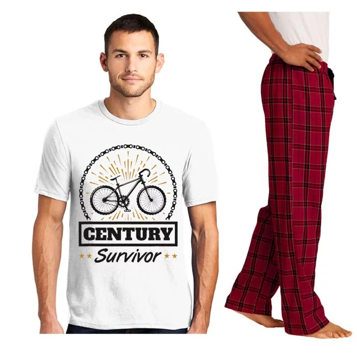 Century Survivor Road Cycling Ride 100 Miles Pajama Set