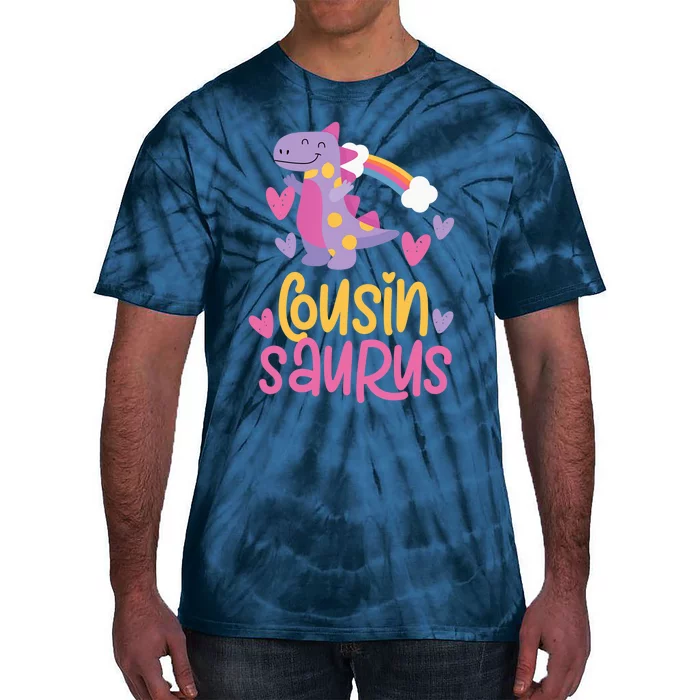 Cousin Saurus Rex Dinosaur Tie-Dye T-Shirt