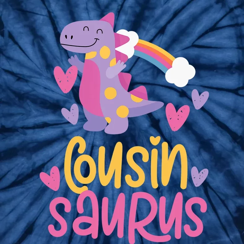 Cousin Saurus Rex Dinosaur Tie-Dye T-Shirt