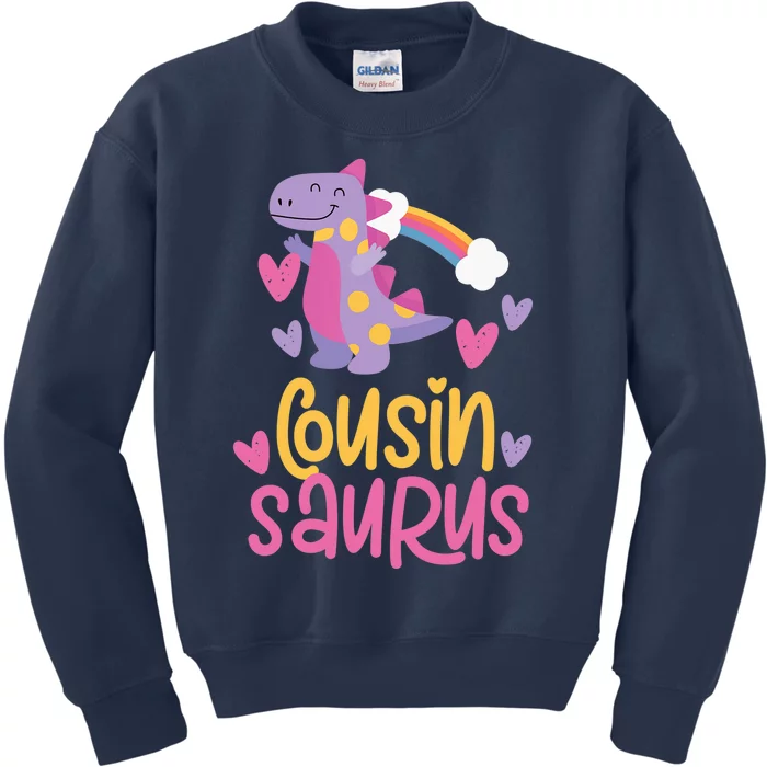 Cousin Saurus Rex Dinosaur Kids Sweatshirt