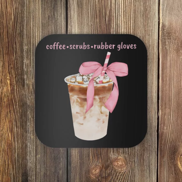 Coffee Scrubs Rubber Gloves Coaster