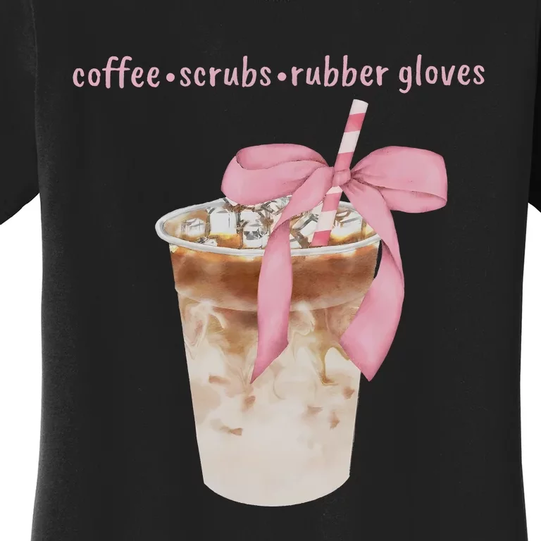 Coffee Scrubs Rubber Gloves Women's T-Shirt