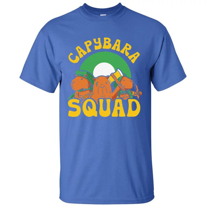 Capybara Squad Rodent Animal Capybaras Lover Tall T-Shirt