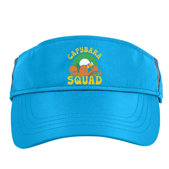 Capybara Squad Rodent Animal Capybaras Lover Adult Drive Performance Visor