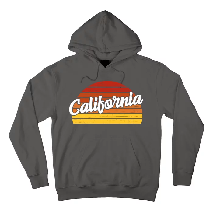 California Sunset Retro Vintage Hoodie