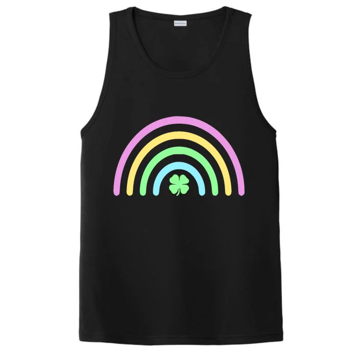 Colorful Shamrock Rainbow Performance Tank