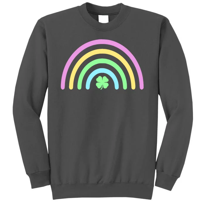 Colorful Shamrock Rainbow Tall Sweatshirt