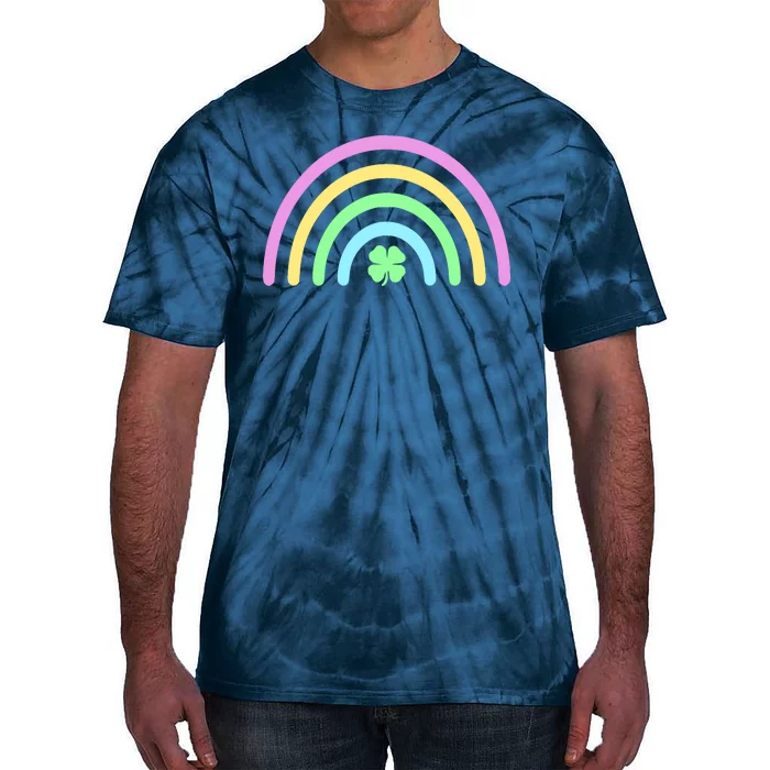 Colorful Shamrock Rainbow Tie-Dye T-Shirt