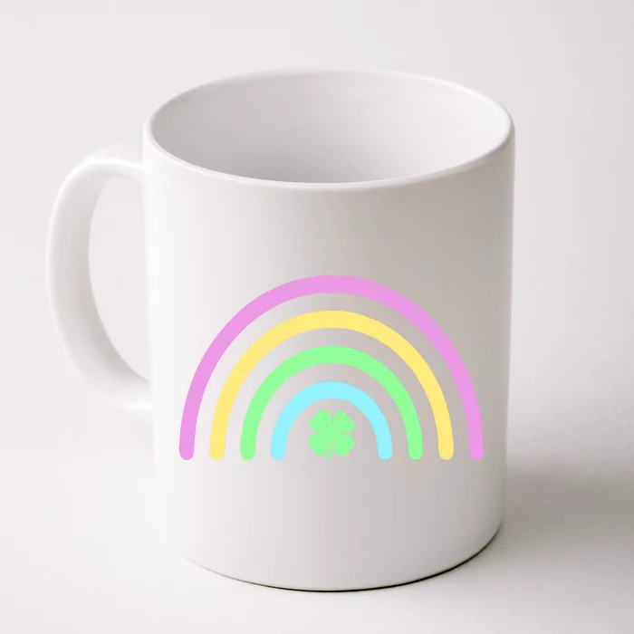 Colorful Shamrock Rainbow Front & Back Coffee Mug