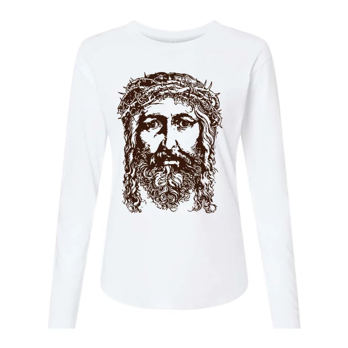 Cj Stroud Rocking His Jesus Christ Womens Cotton Relaxed Long Sleeve T-Shirt