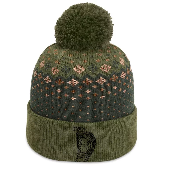 Cobra Snake Reptile Motif Snakes Design Animal Reptiles The Baniff Cuffed Pom Beanie