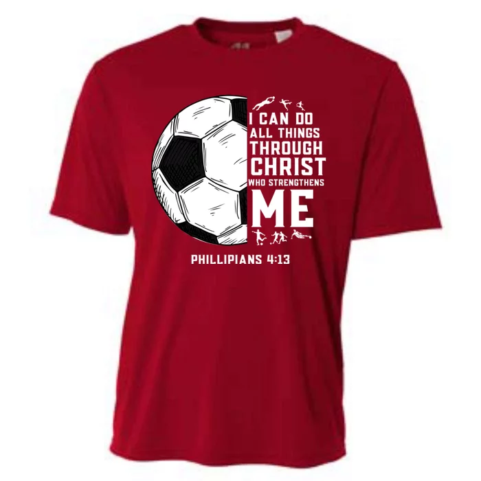 Christian Soccer Religious Gifts Cooling Performance Crew T-Shirt