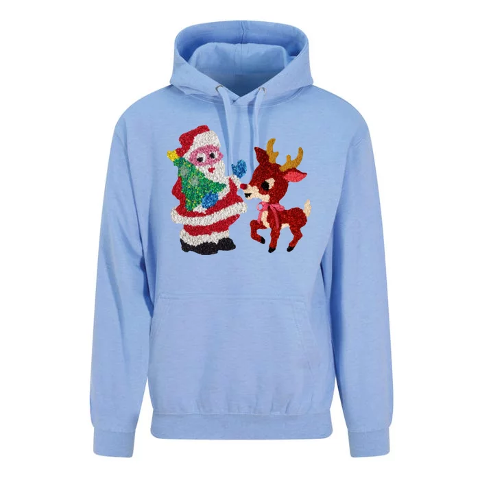 Cute Santa Reindeer Best Friends Christmas Cheer Unisex Surf Hoodie