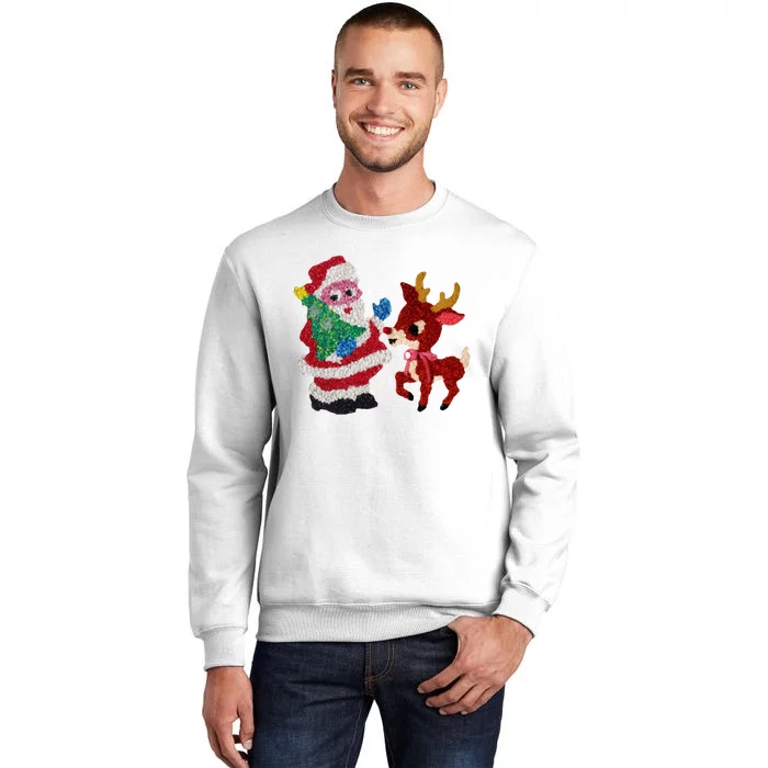 Cute Santa Reindeer Best Friends Christmas Cheer Sweatshirt