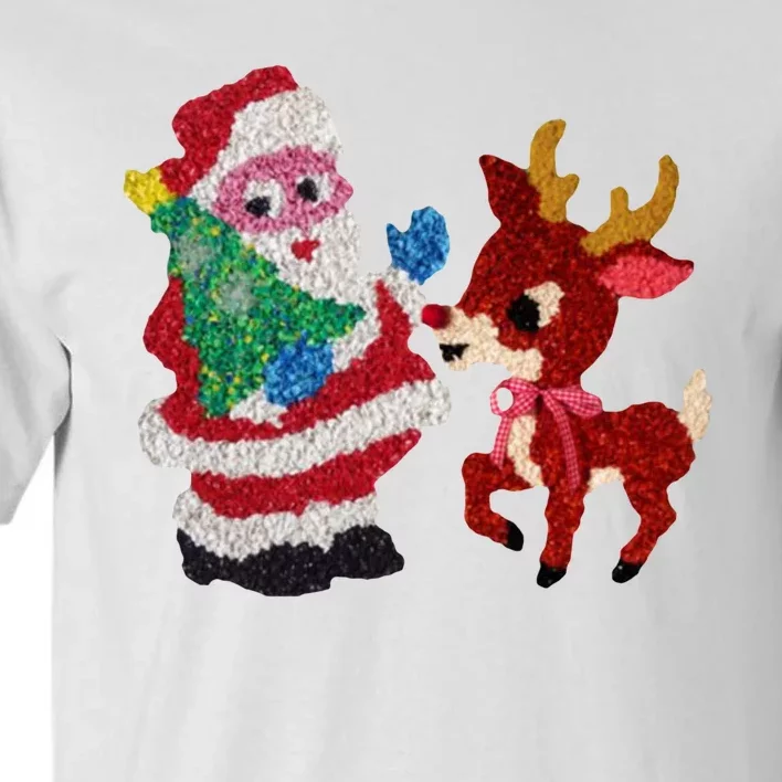 Cute Santa Reindeer Best Friends Christmas Cheer Tall T-Shirt