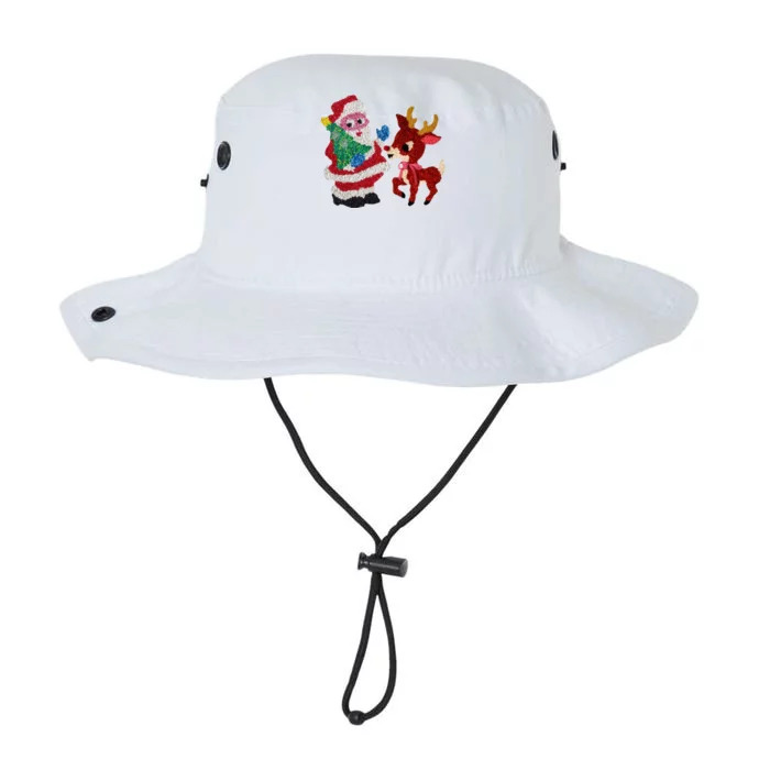 Cute Santa Reindeer Best Friends Christmas Cheer Legacy Cool Fit Booney Bucket Hat