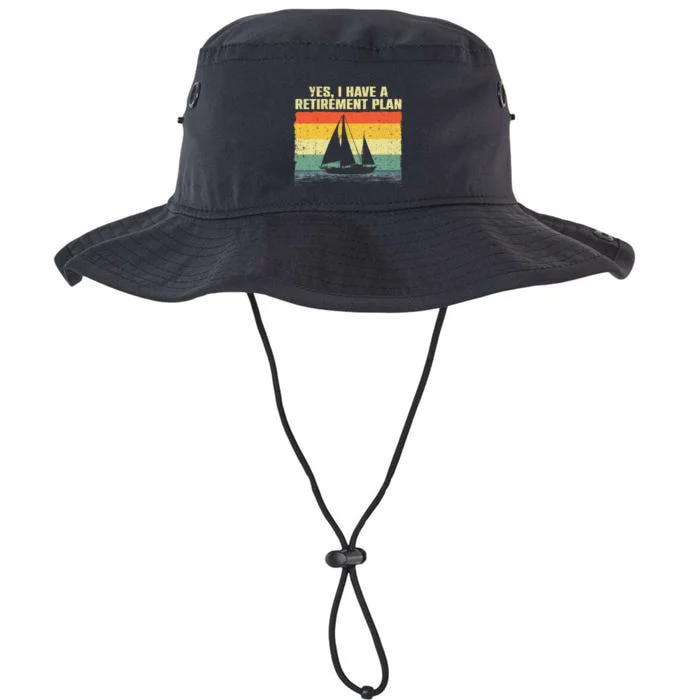 Cool Sailing Retirement Plan Boating Sailboat Legacy Cool Fit Booney Bucket Hat