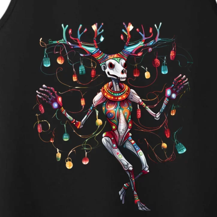 Christmas Skeleton Reindeer Dancing Matching Pajamas Xmas Cute Gift Performance Tank