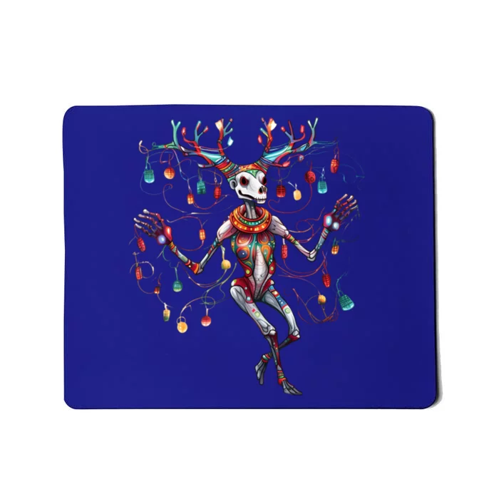 Christmas Skeleton Reindeer Dancing Matching Pajamas Xmas Cute Gift Mousepad