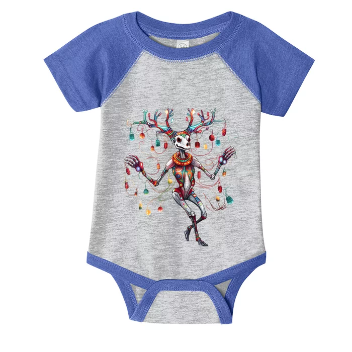 Christmas Skeleton Reindeer Dancing Matching Pajamas Xmas Cute Gift Infant Baby Jersey Bodysuit