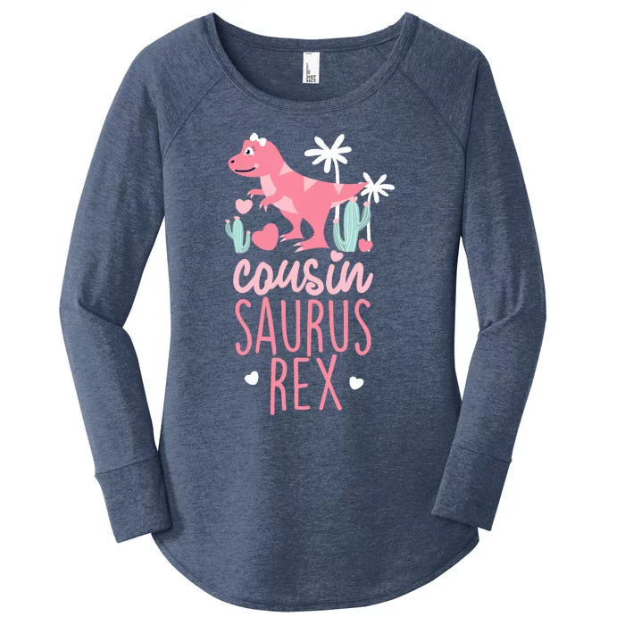 Cousin Saurus Rex Dinosaur Women's Perfect Tri Tunic Long Sleeve Shirt