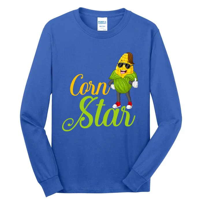 Corn Star Rancher Barnyard Harvest Farming Barn Cattle Gift Tall Long Sleeve T-Shirt