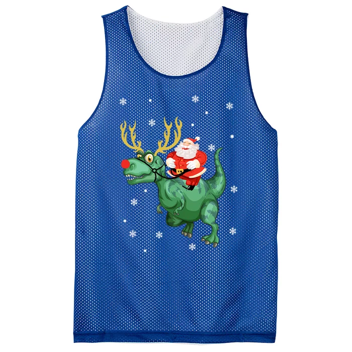 Christmas Santa Riding Unicorn Deer Xmas Gift Mesh Reversible Basketball Jersey Tank