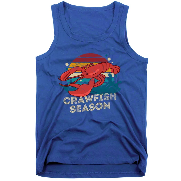 Crawfish Season Retro Crawfish Boil Love Crayfish Seafood Gift Tank Top