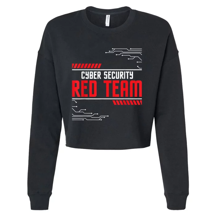 Cyber Security Red Team Computer Engineer Hacker Hacking Cropped Pullover Crew