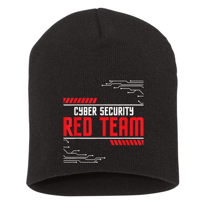 Cyber Security Red Team Computer Engineer Hacker Hacking Short Acrylic Beanie