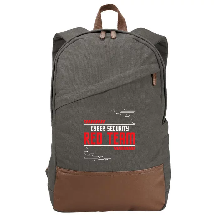 Cyber Security Red Team Computer Engineer Hacker Hacking Cotton Canvas Backpack