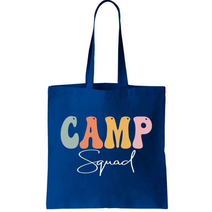 Camp Squad Retro Groovy Vintage Happy First Day Of School Gift Tote Bag