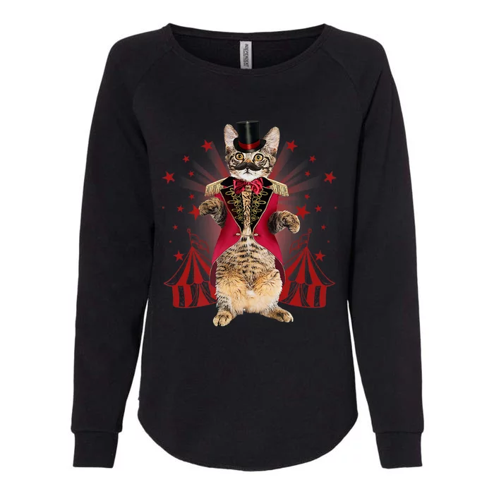 Circus S Ringmaster Cat Ringmaster Costume Womens California Wash Sweatshirt