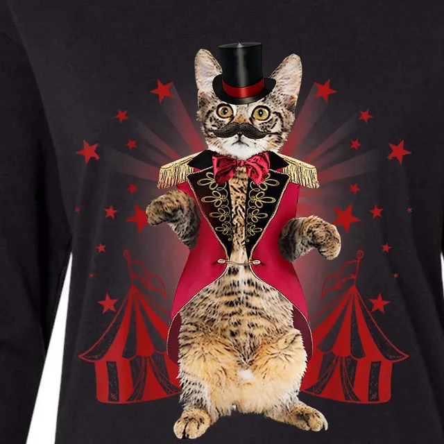 Circus S Ringmaster Cat Ringmaster Costume Womens Cotton Relaxed Long Sleeve T-Shirt