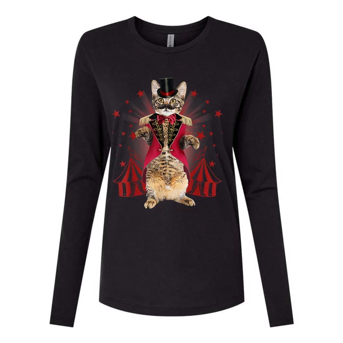 Circus S Ringmaster Cat Ringmaster Costume Womens Cotton Relaxed Long Sleeve T-Shirt