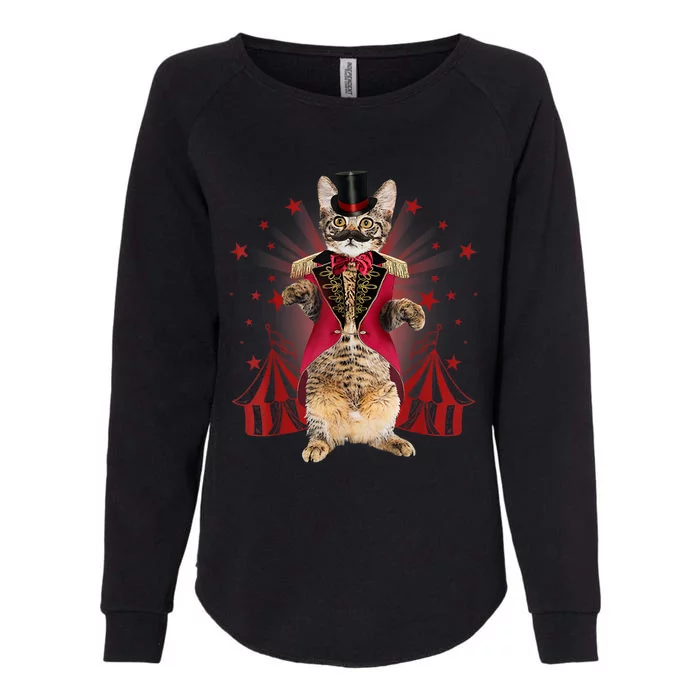 Circus S Ringmaster Cat Ringmaster Costume Womens California Wash Sweatshirt